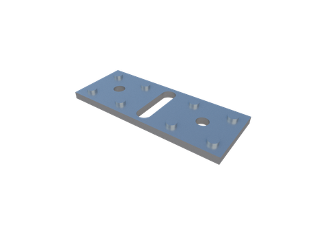 Пластина стальная крепежная для Line Frame регулируемая Level Plate Bind рис 1