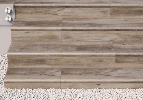 Клинкерная плитка Mykonos Legno Cassa цвет: Arce 324, поверхность: глазурованная матовая размер: 1200х330х12мм, монолитная ступень R9 - рис 2