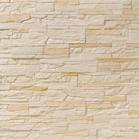 Гипсовая плитка плоская Leonardo Stone Шамони 055 бежевый рис 1