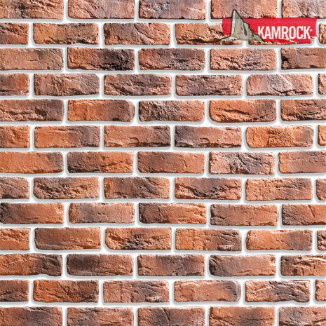 Искусственный камень ложковый Kamrock Ганзейский кирпич 35060 оранжевый рис 1