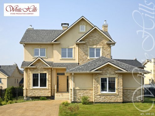 Искусственный камень плоский White Hills Кросс Фелл 100-10 бежевый рис 10