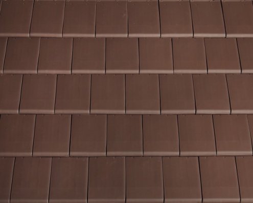 Керамическая черепица рядовая La Escandella Planum brown klinker  ангоб 440х280 мм рис 1