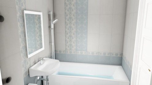 Керамическая плитка Kerama Marazzi Борромео голубой матовая 400х250х8мм декор VT/C165/6403 рис 2