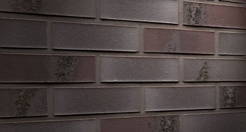 Клинкерная плитка Feldhaus Klinker Carbona W565NF14 geo ferrum 240х71х14 мм угловой элемент рис 1