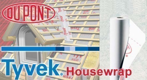 Гидро-ветроизоляция Tyvek Housewrap 50 м х 1,5 м рис 5