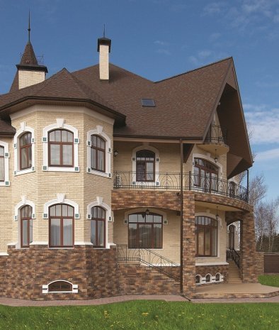 Искусственный камень угловой White Hills Йоркшир 405-45 коричневый рис 2