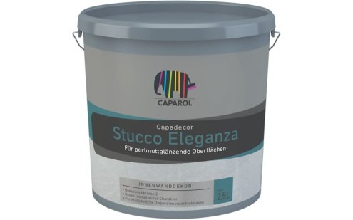 Дисперсионное покрытие Caparol Capadecor Stucco Eleganza кремово-белое 2,5 л рис 1