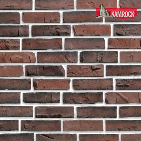 Искусственный камень угловой Kamrock Клинкерный кирпич 34072 коричневый рис 1