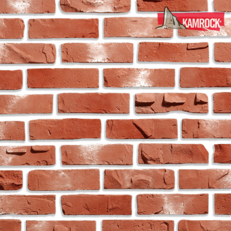 Искусственный камень угловой Kamrock Клинкерный кирпич 34292 красный рис 1