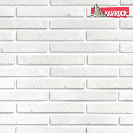 Искусственный камень ложковый Kamrock Романский кирпич 32920 белый рис 1
