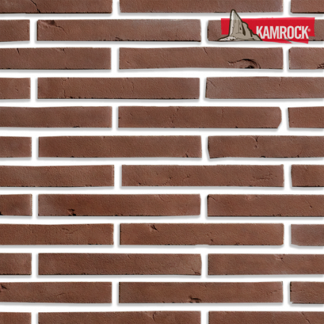 Искусственный камень ложковый Kamrock Романский кирпич 32970 коричневый рис 1
