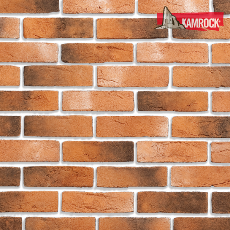Искусственный камень тычковый Kamrock Старый кирпич 36080 красный рис 1