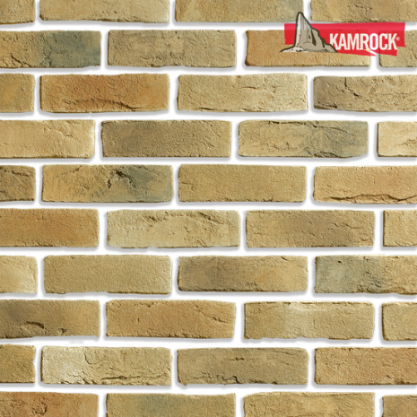 Искусственный камень тычковый Kamrock Старый кирпич 36160 бежевый рис 1